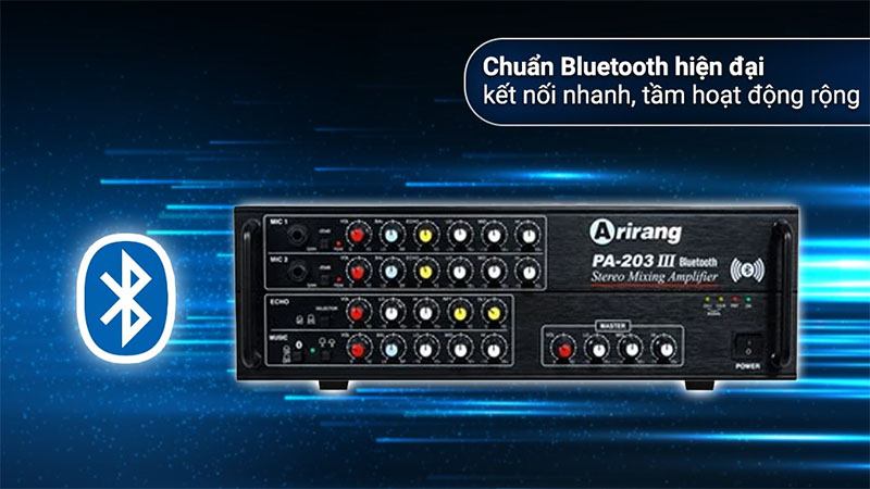 Amply karaoke Arirang PA-203III Bluetooth - Hàng chính hãng