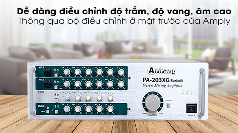 Amply karaoke Arirang PA-203XG Bluettooth - Hàng chính hãng