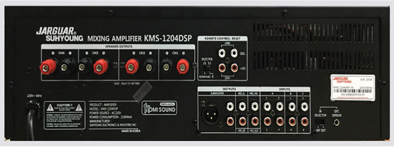 Amply karaoke Jarguar Suhyoung KMS-1204 DSP - Hàng chính hãng
