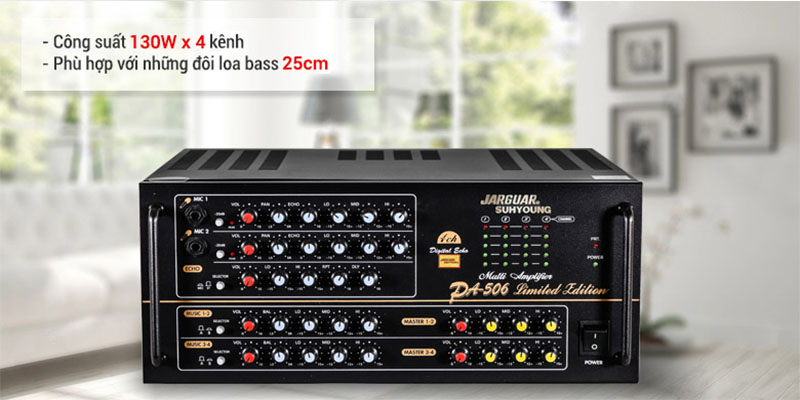 Ciong suất của Amply karaoke Jarguar Suhyoung PA-506 Limited Edition