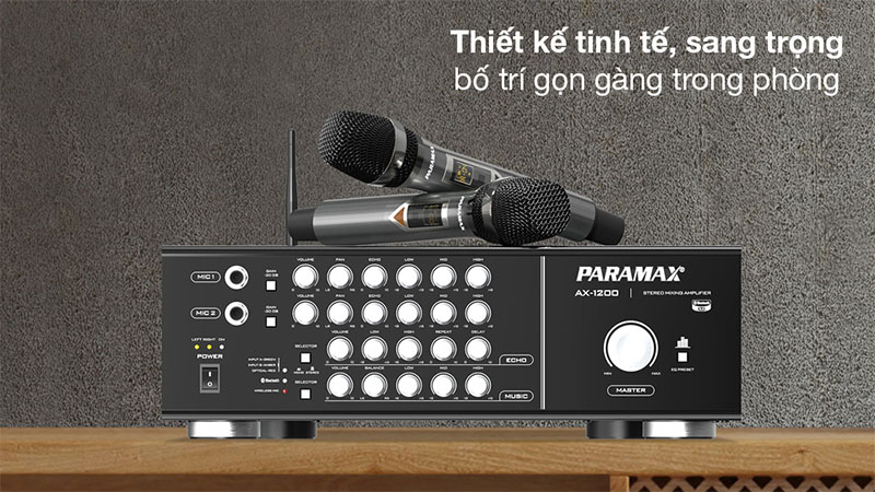 Thiết kế của Amply karaoke Paramax AX-1200