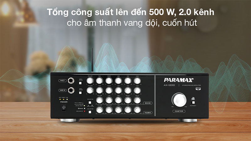 Công suất của Amply karaoke Paramax AX-1200