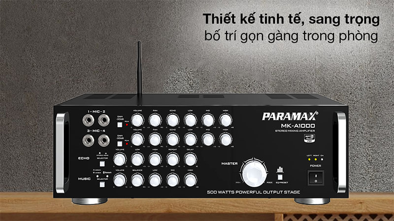 Thiết kế của Amply karaoke Paramax MK-A1000