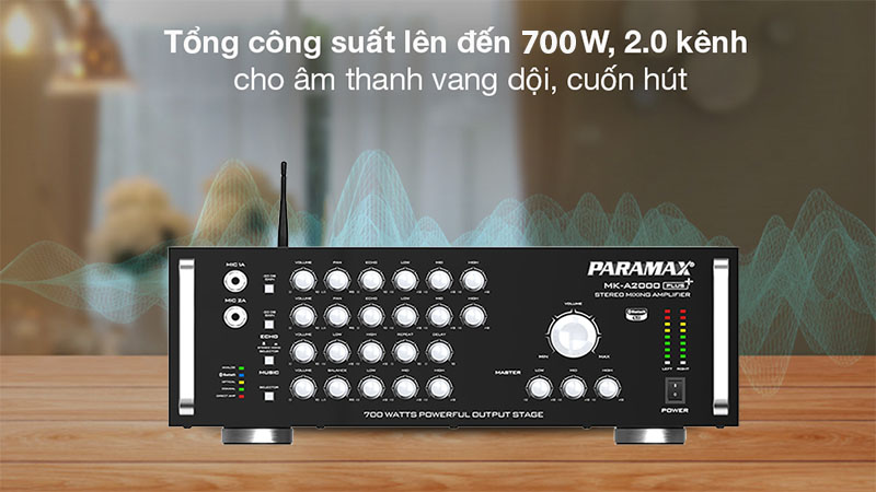 Amply karaoke Paramax MK-A2000 PLUS - Hàng chính hãng