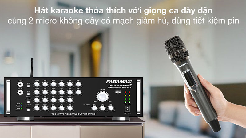 Amply karaoke Paramax MK-A2000 PLUS - Hàng chính hãng