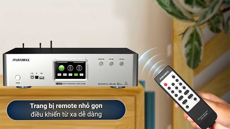 Amply mixer karaoke kèm micro không dây Paramax Z-A450 - Hàng chính hãng