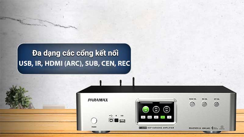 Amply mixer karaoke kèm micro không dây Paramax Z-A450 - Hàng chính hãng