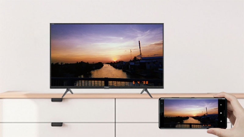 Công nghệ chiếu từ điện thoại sang ti vi của Android Tivi Casper 32 inch 32HG5200