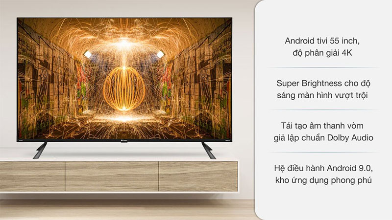 Smart Tivi Casper 4K 55 inch 55UG6100 - Hàng chính hãng