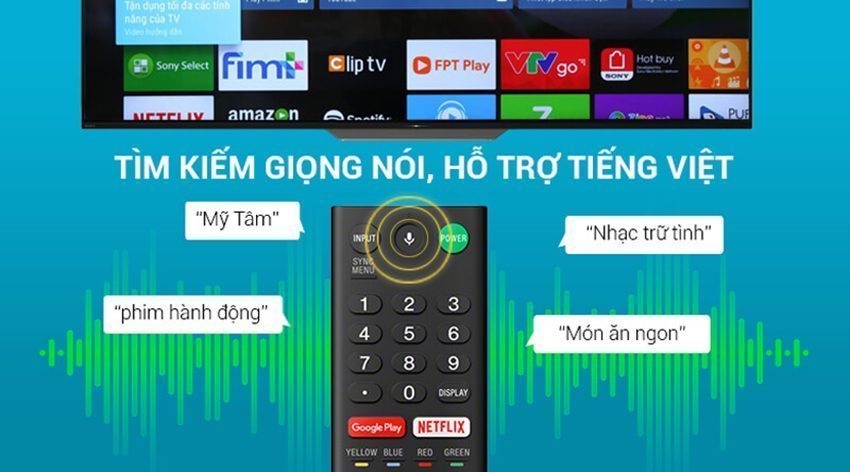 Tính năng của android Tivi OLED Sony KD-55A8F