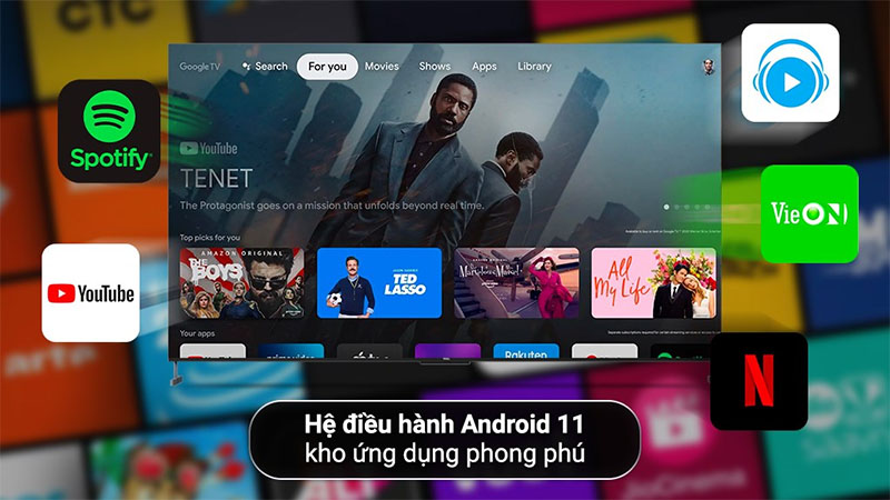 Android Tivi QLED TCL 4K 98 inch 98C735 - Hàng chính hãng