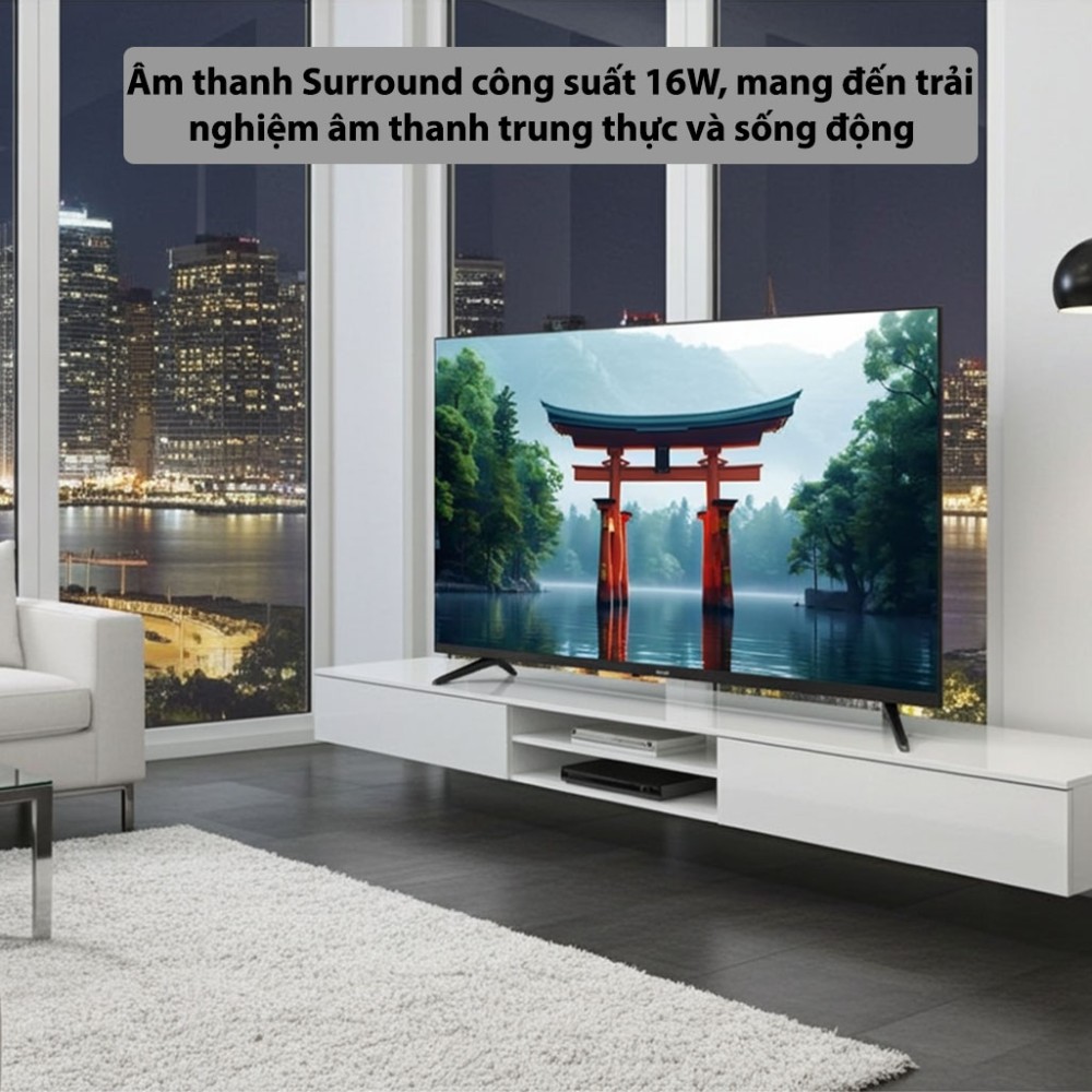 Android Tivi Sharp 43 inch 2T-C43GH3000X - Hàng chính hãng