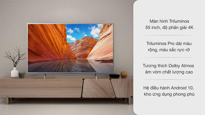 Android Tivi Sony 4K 55 inch KD-55X80J
