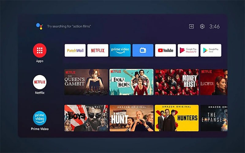 Kho ứng dụng của Android Tivi Xiaomi 4K P1 55 inch L55M6-6ARG