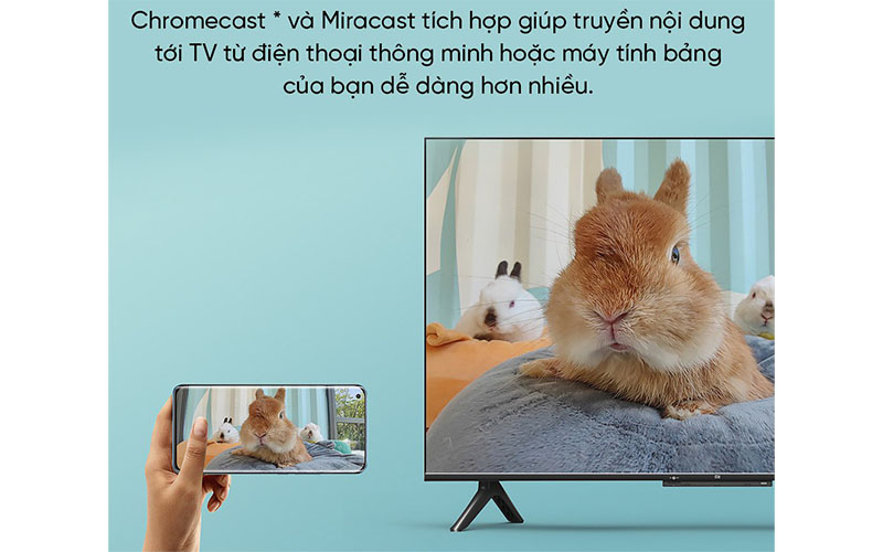 Chức năng trình chiếu của Android Tivi Xiaomi 4K P1 55 inch L55M6-6ARG