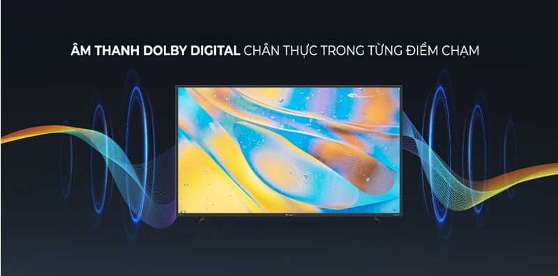 Công nghệ Dolby Audio, có khả năng loại bỏ hầu hết các tạp âm, mang đến âm thanh sống động, chân thật