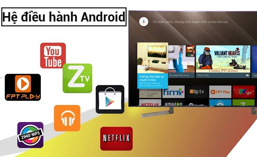 Android Tivi Sony KD-49X9000F - Hàng chính hãng