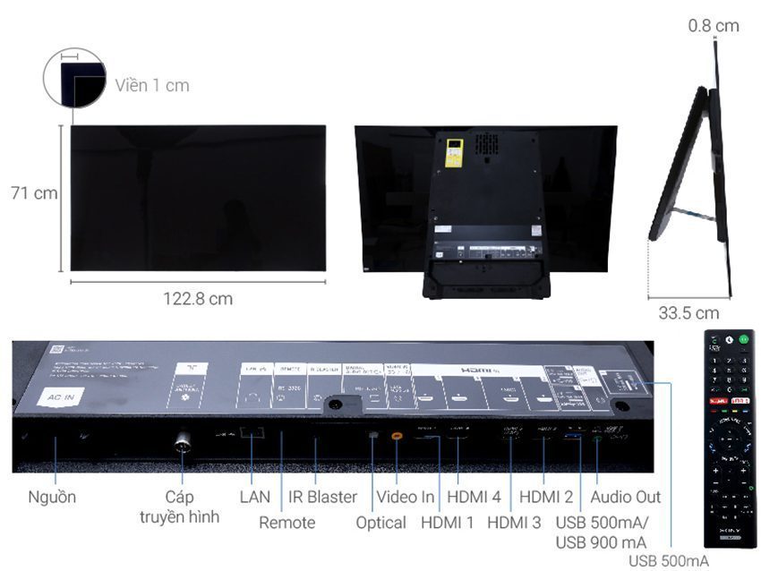 Android Tivi OLED Sony KD-55A1 - Hàng chính hãng