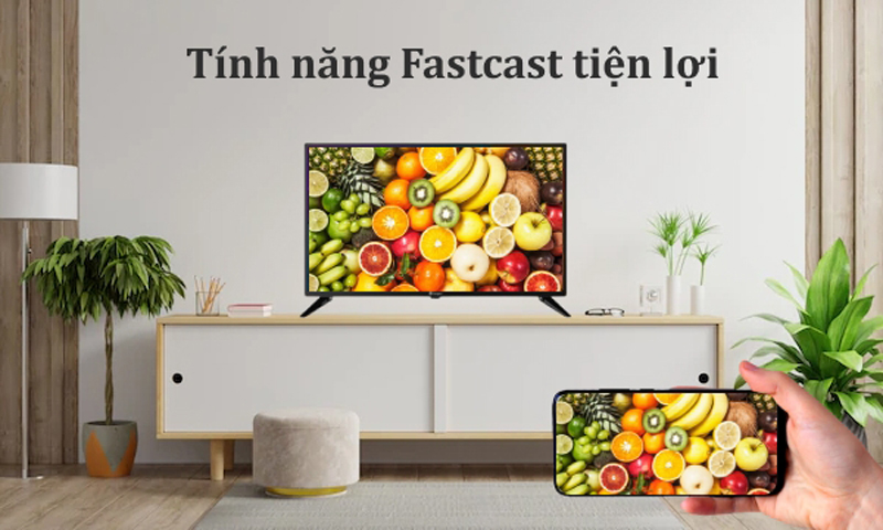 Chiếu nội dung từ điện thoại lên TV qua ứng dụng Fastcast
