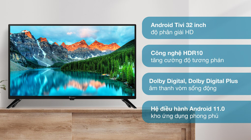 Android Tivi Casper 32 inch 32HGA510 có rất nhiều tính năng ưu việt