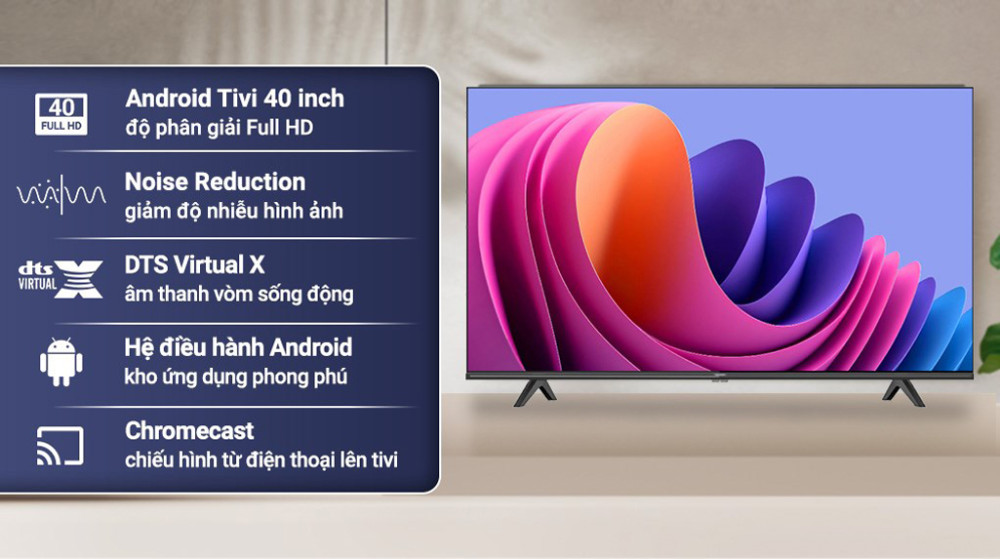 Android tivi Led Hisense 40 inch 40A4N - Hàng chính hãng