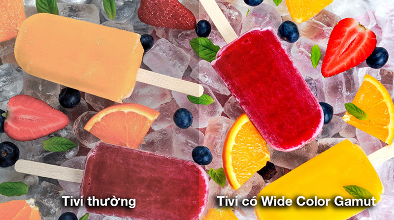 Công nghệ HDR10, và Wide Color Gamut cho hình ảnh sắc nét