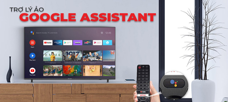 Android Tivi Sharp 65 inch 4K 4T-C65DJ3X - Hàng chính hãng