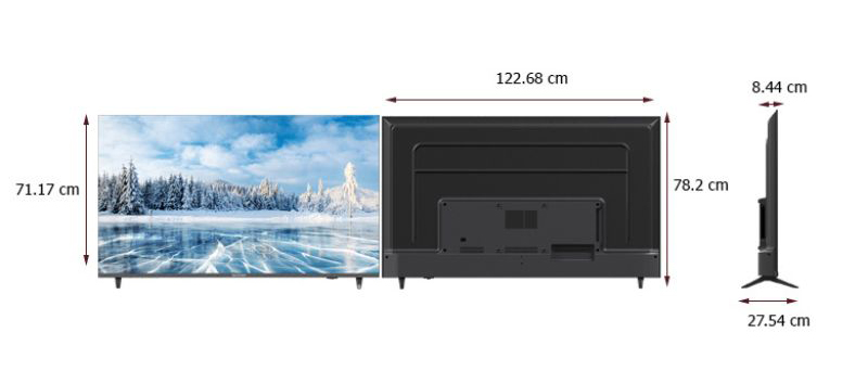 Android Tivi Sharp LED 4K 55 inch 4T-C55DJ3X - Hàng chính hãng