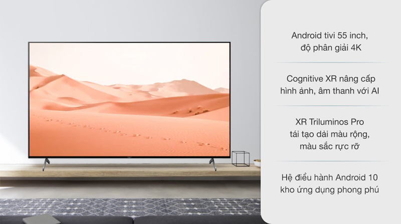 Android Tivi Sony 4K 55 inch XR-55X90 - Hàng chính hãng
