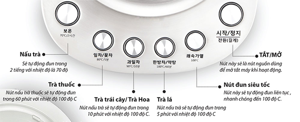 Ấm pha trà Hurom TM-B01 - Hàng chính hãng