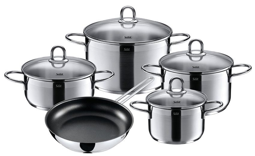 Thiết kế của bộ nồi Silit Diamant 5 món