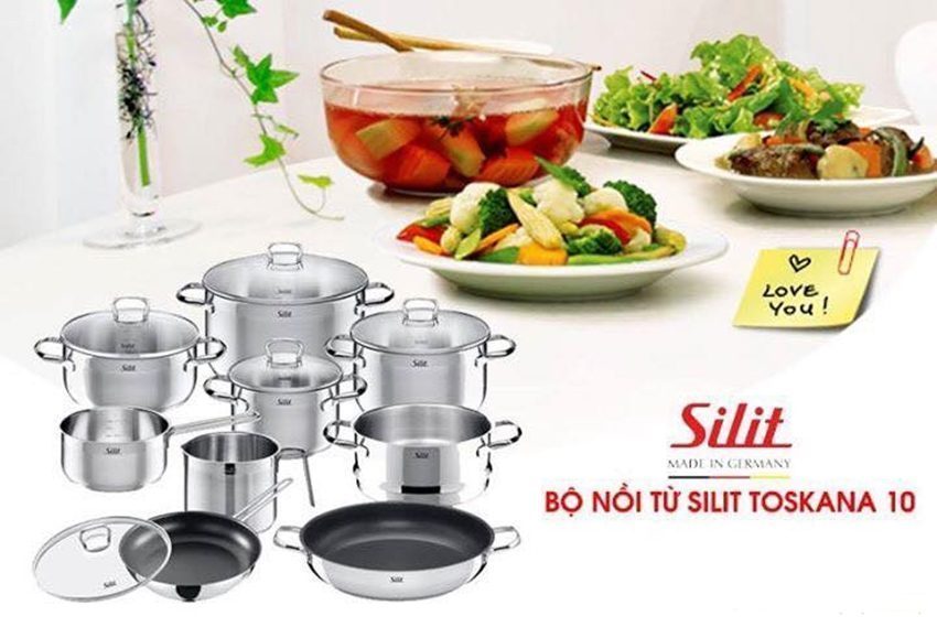 Bộ nồi Silit Toskana 10 món - Hàng chính hãng