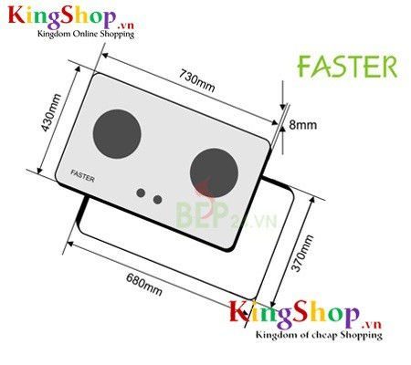 Bếp gas âm hồng ngoại Faster FS-724IN - Hàng chính hãng