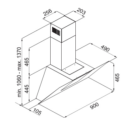 Bản vẽ kích thước Lorca TA-6018P