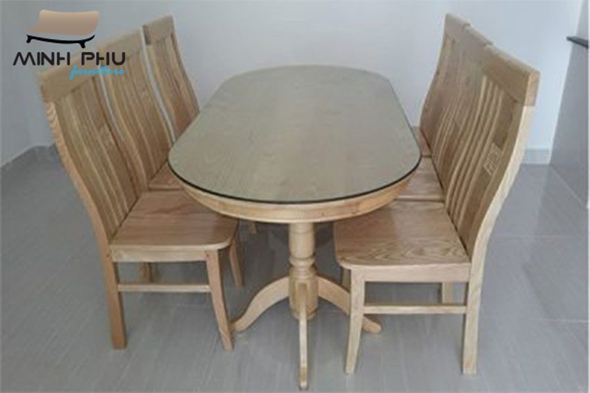 Bàn ăn gỗ sồi Nga - Hàng chính hãng