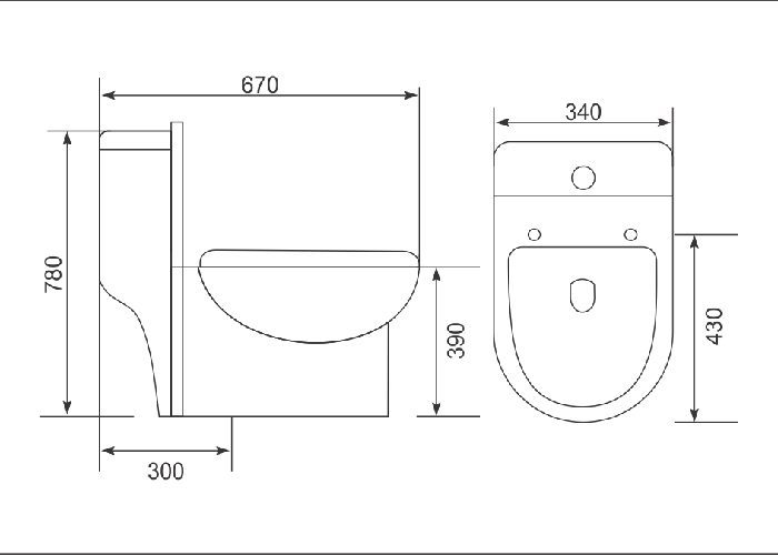 Bàn cầu khối Gorlde 3288