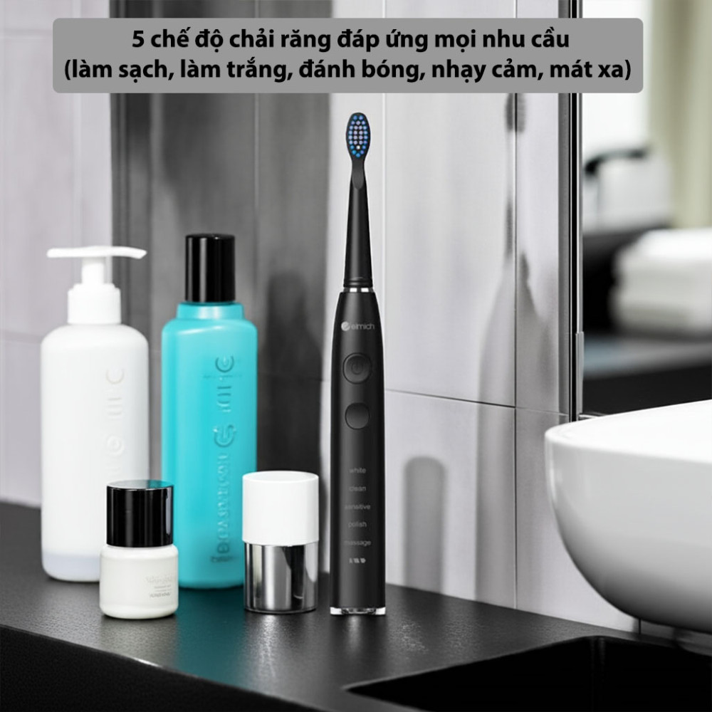 Bàn chải đánh răng điện Elmich Procare TBE-8453BK/WT/BE - Hàng chính hãng