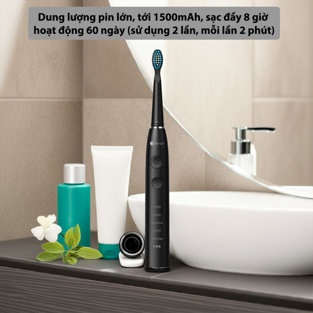 Bàn chải đánh răng điện Elmich Procare TBE-8453BK/WT/BE - Hàng chính hãng