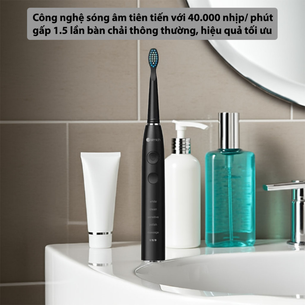Bàn chải đánh răng điện Elmich Procare TBE-8453BK/WT/BE - Hàng chính hãng