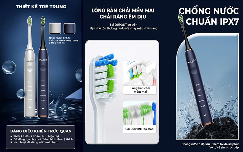 Bàn chải điện Magic Eco PRO-50 - Hàng chính hãng