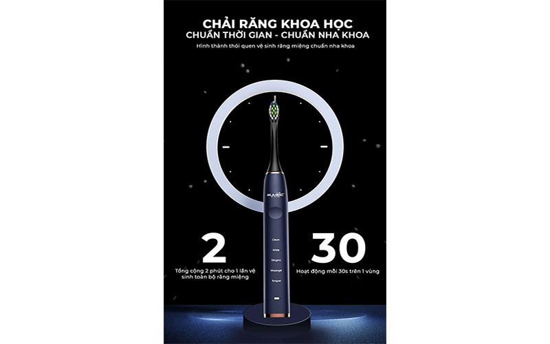 Bàn chải điện Magic Eco PRO-50 - Hàng chính hãng