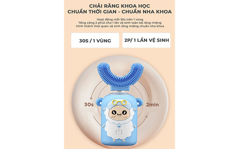 Bàn chải điện em bé Magic KID-01 - Hàng chính hãng