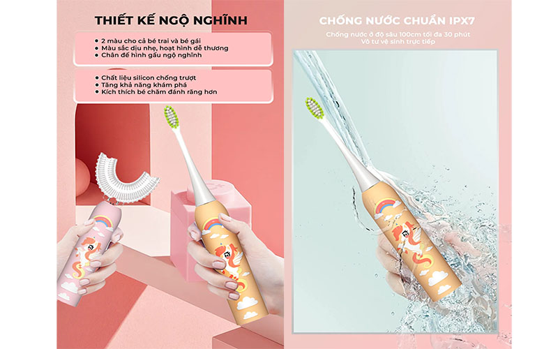 Bàn chải điện trẻ em Magic KID-03 - Hàng chính hãng