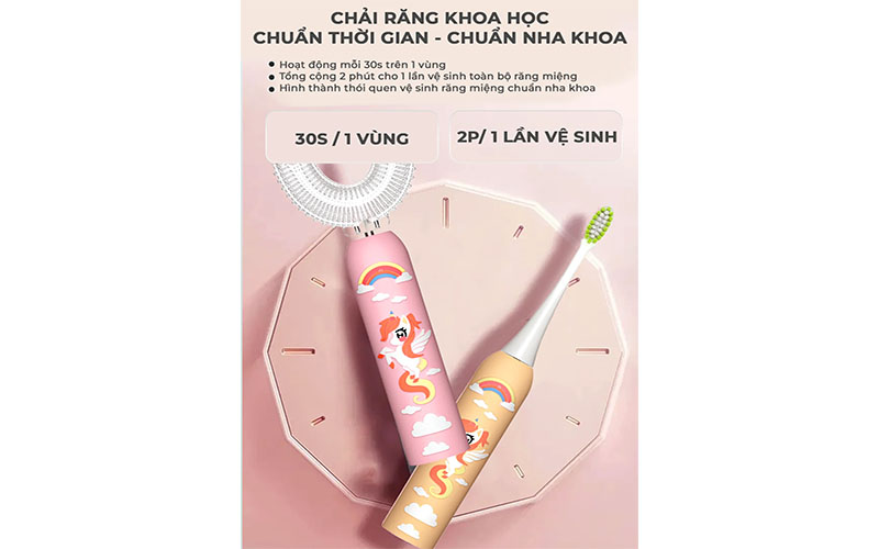 Bàn chải điện trẻ em Magic KID-03 - Hàng chính hãng