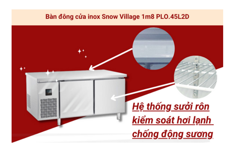 Bàn đông 2 cánh Snow Village PLO.45L2D - Hàng chính hãng