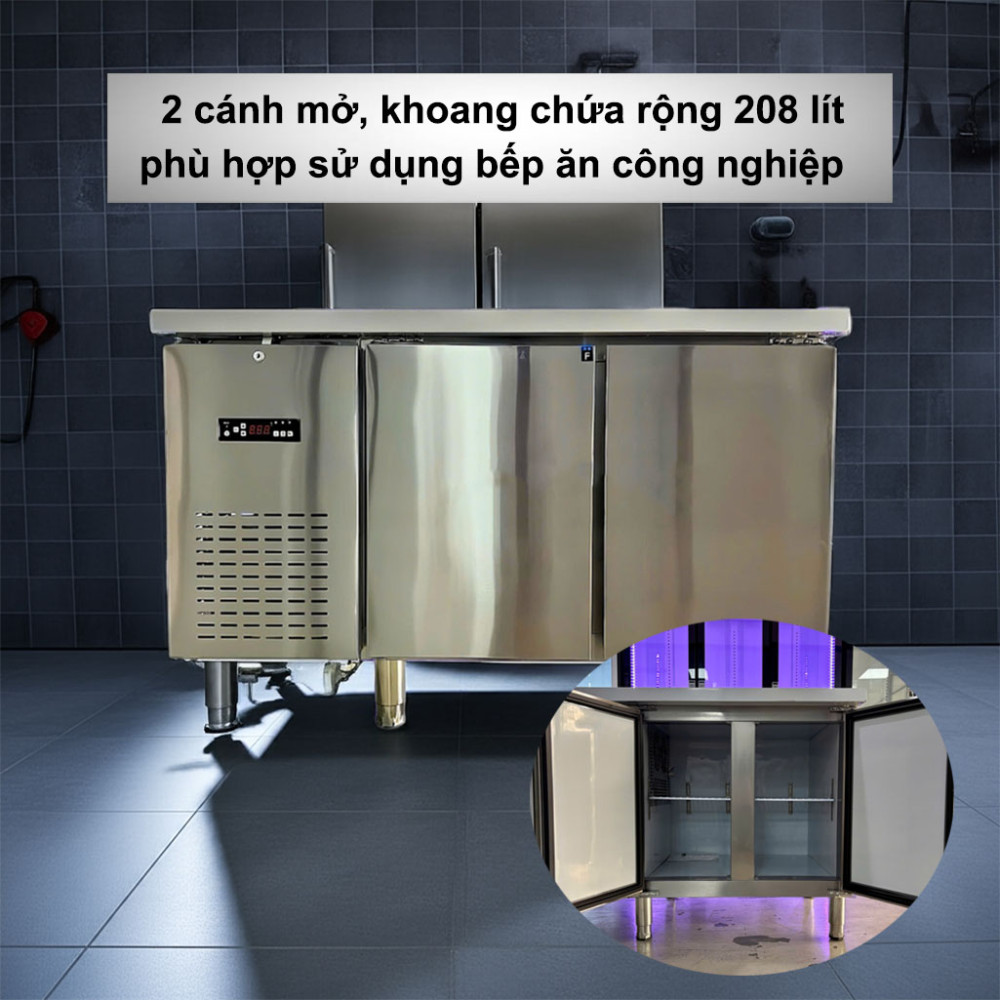 Bàn đông công nghiệp 1.2M Lightcool BL-1500 208L - Hàng chính hãng