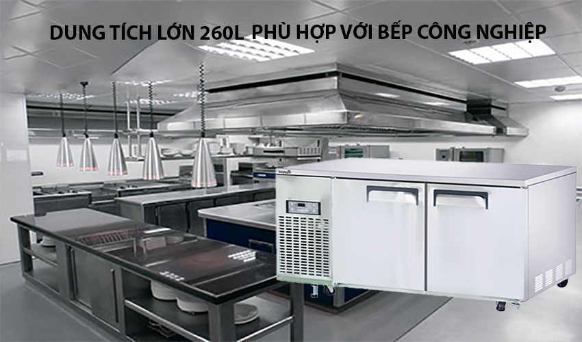 Bàn đông công nghiệp 2 cánh gián tiếp Happys HWI-1200TF - Hàng chính hãng