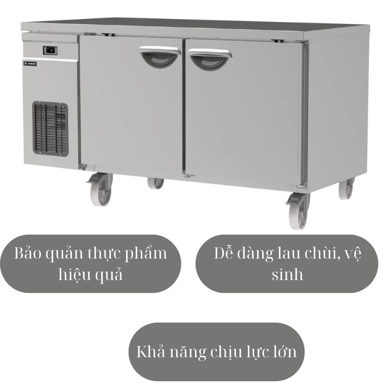 Bàn đông inox 2 cánh Sanden SCF3-1500I - Hàng chính hãng