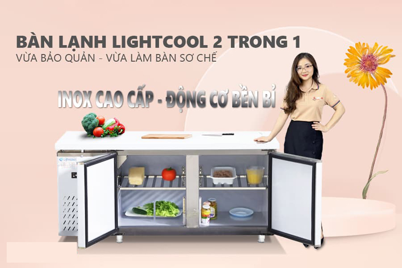 Bàn đông inox 201 Lightcool BL-1500  (1.2M) - Hàng chính hãng