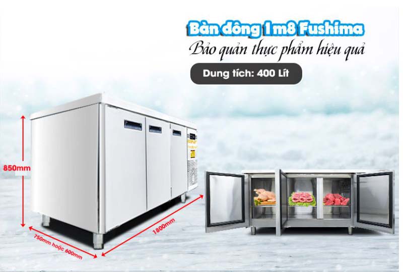 Bàn đông inox 3 cánh Fushima FSM-BDCI 1.8 - Hàng chính hãng